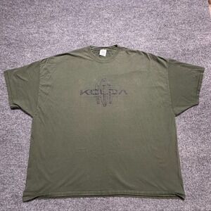 KOLDA Surf Co. Mens T-Shirt Size 6XL Green Casual Preshrunk Cotton Short Sleeve
